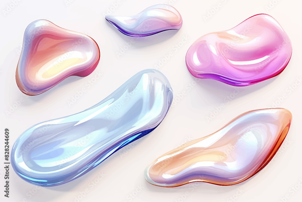 Poster set of abstract modern graphic elements. dynamical colored forms and line. gradient abstract banners