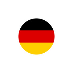 Round Germany flag emblem design element