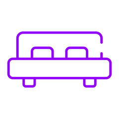 King Bed Linear Color