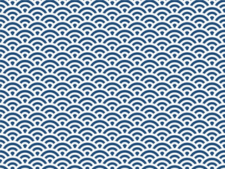 和柄の青海波パターン