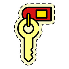 Hotel Key Sticker