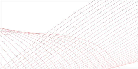 Abstract backdrop with smoth wave gradient lines on white background. Modern technology background. Vector illustration.