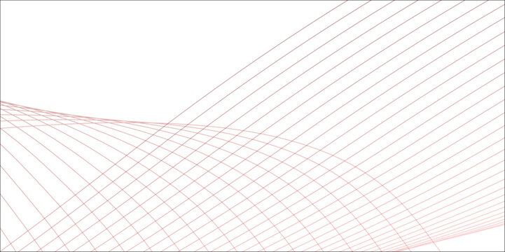 Abstract backdrop with smoth wave gradient lines on white background. Modern technology background. Vector illustration.