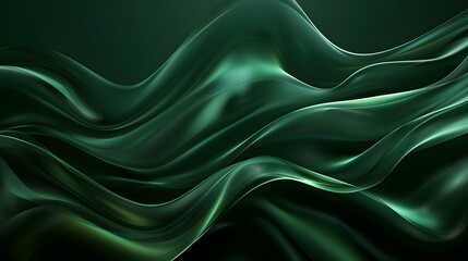 Obraz premium Dark green product background. 