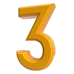 3 number 3d