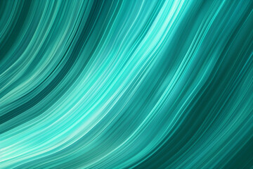 Fluid and dynamic, the teal and aqua lines create a sense of motion in the gradient.