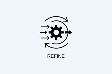 Refine Vector Icon Or Logo Illustration