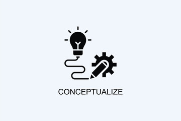 Conceptualize Vector Icon Or Logo Illustration