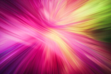 Obraz premium Bold dynamic abstract blur in magenta and chartreuse, perfect for lively themes.