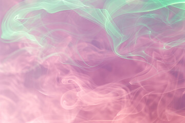Fototapeta premium A concert backdrop featuring soft pink smoke accented with vibrant neon green details.
