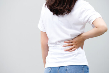 Lower back pain is usually caused by a muscle injury. broken pillow