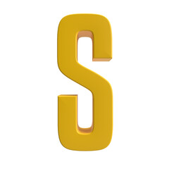 S letter 3d