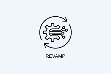 Revamp Vector Icon Or Logo Illustration