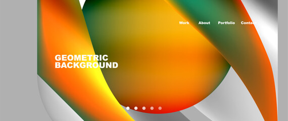 Dynamic flowing shapes concept design composition. Vector Illustration For Wallpaper, Banner, Background, Card, Book Illustration, landing page