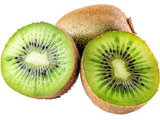 kiwi fruit isolated on white