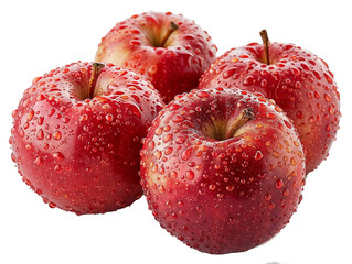 red apple isolated on white background