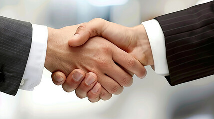 Obraz premium Professional businessman Handshake Agreement