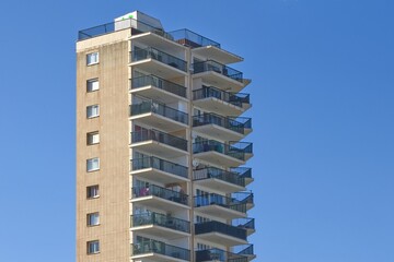 An apartment block in Magaluf, Spain, exemplifies the aging infrastructure and technical condition...