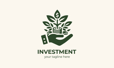 Investment logo to represent your design needs.