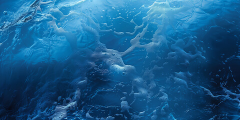 Obraz premium there is a man that is swimming in the water