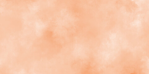 Old paper texture with stains and scratches, Hand painted abstract cloud texture, Paint leaks and ombre effects orange watercolor texture, Pink and orange light background with grunge effect.