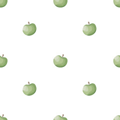 Seamless pattern with apples