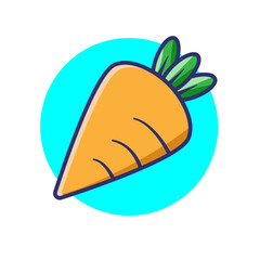 A Fresh Carrot Vector Illustration