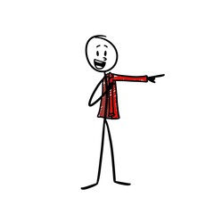 someone is wearing a red shirt