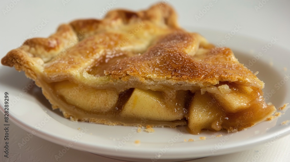 Canvas Prints apple pie against a white backdrop