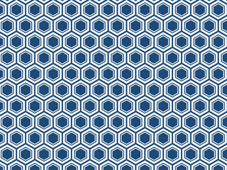 和柄の亀甲模様パターン