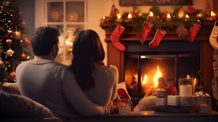 couple at christmas