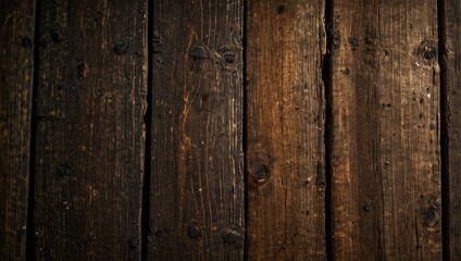 Naklejka premium Background of weathered wooden plank texture.