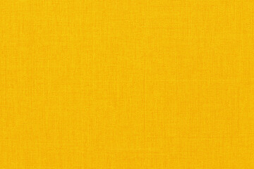Yellow linen fabric cloth texture background, seamless pattern of natural textile.