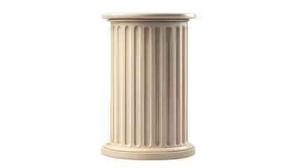 Ceramic Column Podium – Tall and Slim: A tall and slim ceramic column podium, ideal for high-profile product showcases, isolated on a white background.
