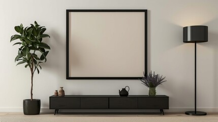 The modern minimalist living room