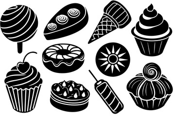 About 15 set of-sweet food smooth line 