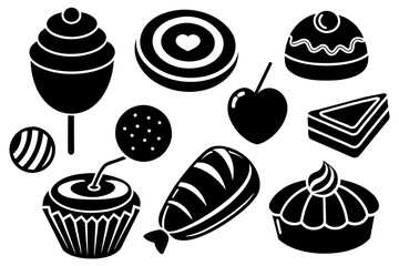 About 15 set of-sweet food smooth line 