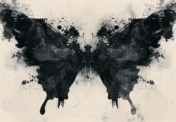 "Stylized Butterfly Abstract Art"