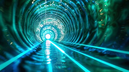 "A Tunnel of Light: A 3D Animation Perspective"