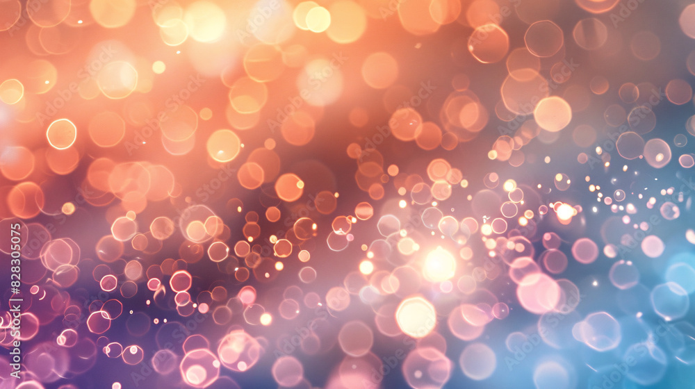 Aufkleber abstract bokeh lights background. colorful festive abstract bokeh background with sparkling lights. 
