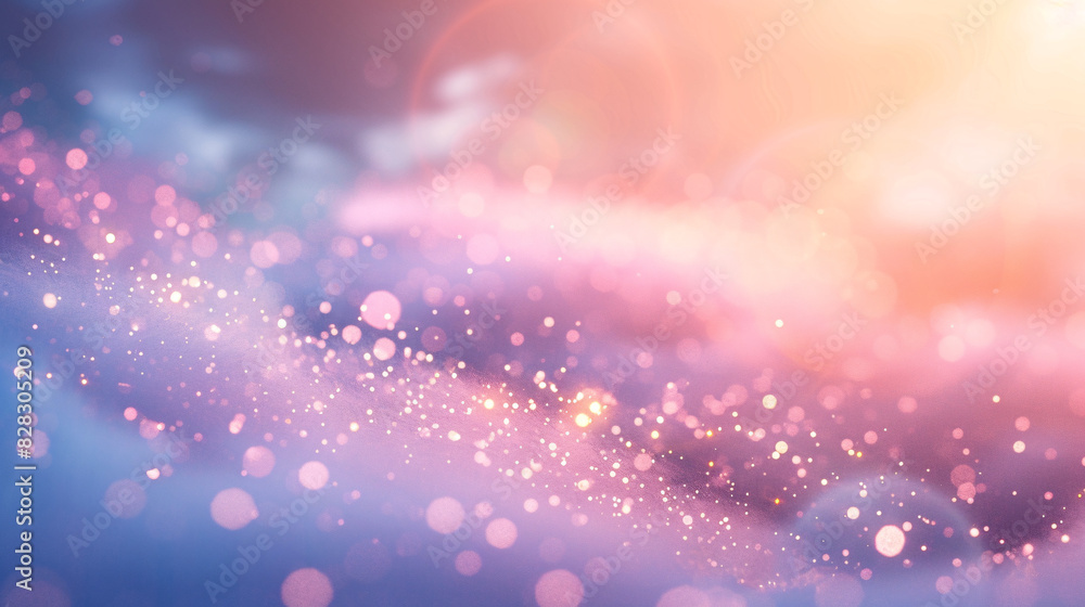 Aufkleber glittering abstract background with bokeh. a dreamy abstract scene with soft pastel colors and glitt