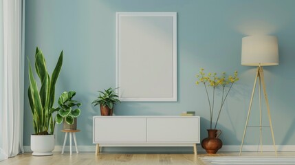The modern minimalist interior