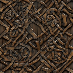 ケルトウッド木目テクスチャパターン