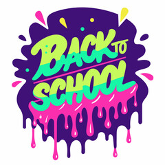 illustration of a background Back to School T-Shirt Design