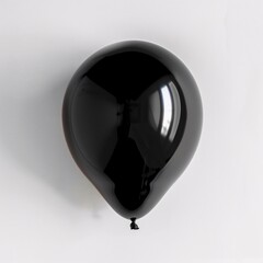 "Black Balloon on Wall"