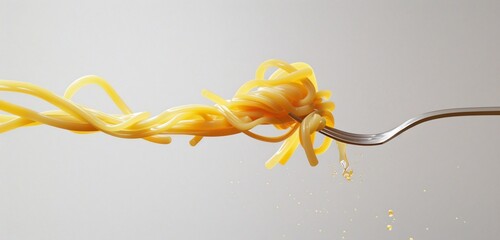 "Golden Noodles in Motion"