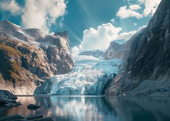 "Awe-Inspiring Glacial Landscape"
