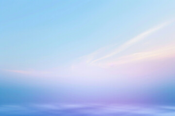 Obraz premium Calming abstract blur background in sky blue and lavender, ideal for meditation.