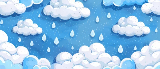 Fotobehang A vast blue sky, either clear or dotted with clouds © medalinebow