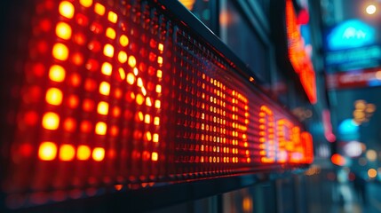 Obraz premium Stock Market Ticker
